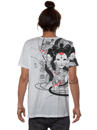 psychedelic geisha white t-shirt